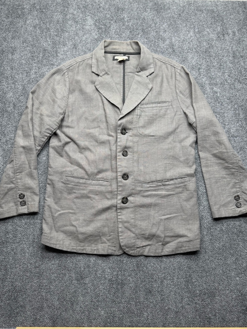 Carbon2Cobalr Men's Small Lightweight Linen blend Gray Casual Blazer Jacket